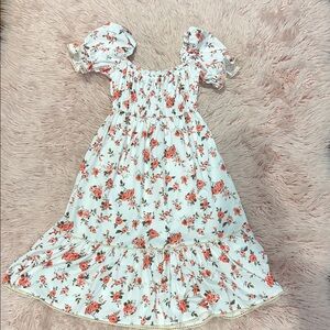 Floral Cottagecore Puff Sleeve Dress size small